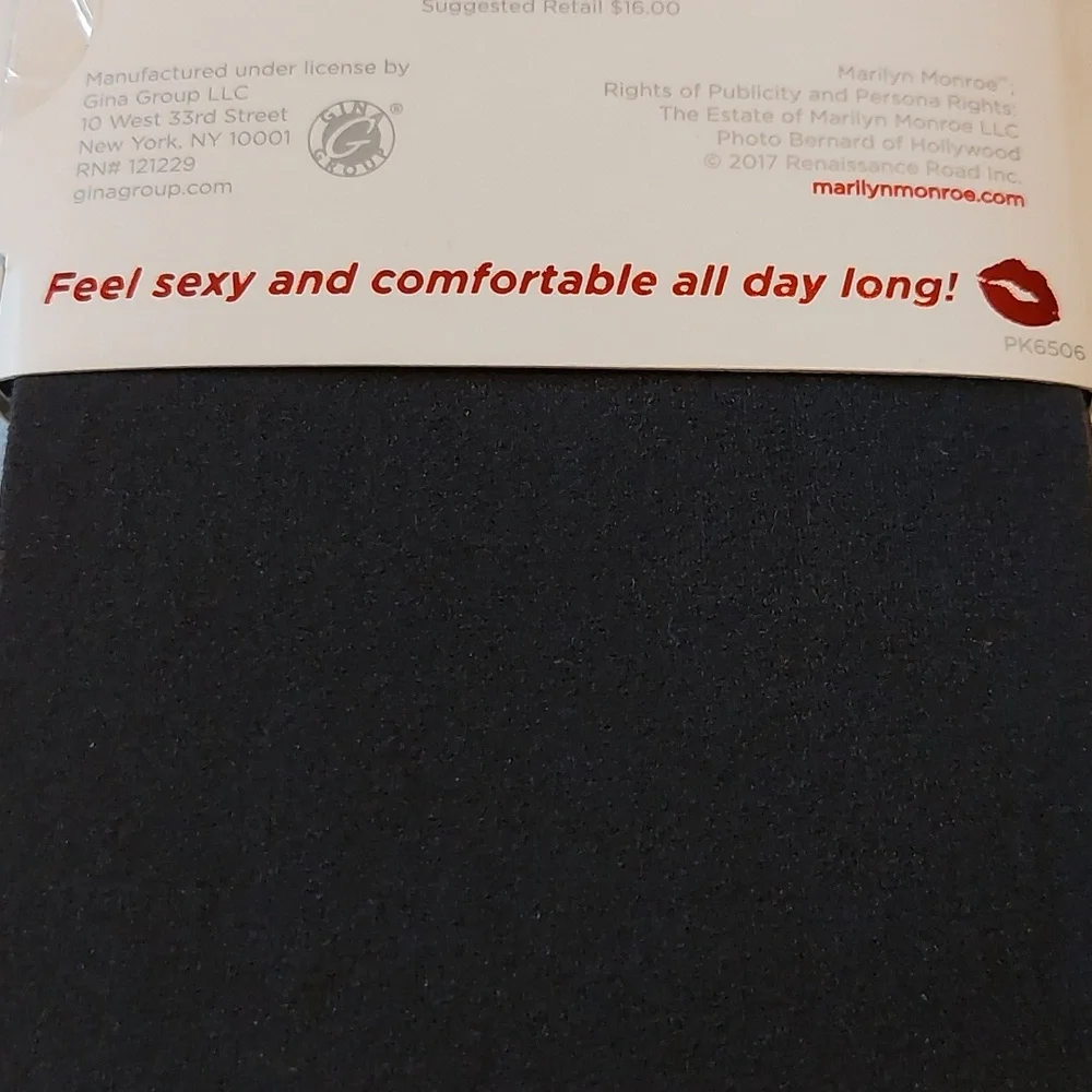 Marilyn Monroe Opaque Tights Dark Gray NEW XL